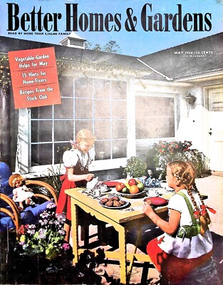 Original 1944 Better Homes & Gardens Cover: Picnic, vegetable-garden-image
