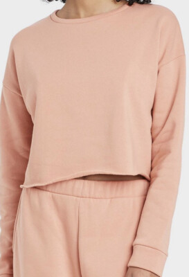 ✅ Women's Fleece Lounge Sweatshirt - Colsie XL, Brown 🆕-image