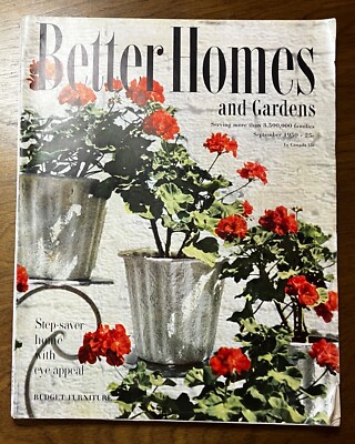 Better Homes & Gardens Sept 1950 DYI women's mag household hints oversized ish-image