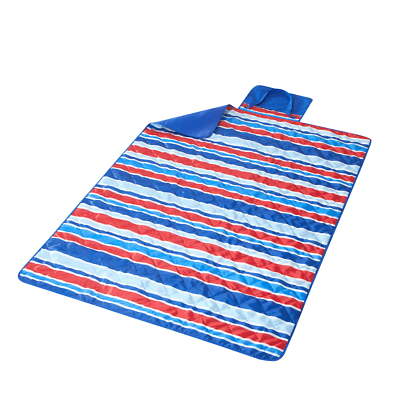 Outdoor Blanket 50” x 70”  Picnic Beach Lawn Sports Red White Blue Mainstays NEW-image