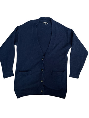 UGG Joselyn 4 Button Lounge Cardigan Navy Blue Size Large Sherpa-image