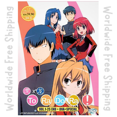 Toradora! Complete TV Series DVD Anime (1-25 End) +OVA +Special English Dubbed-image