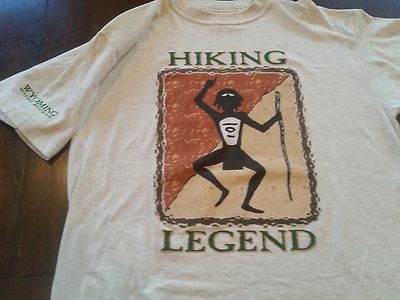 Vtg Hiking Legend Wyoming Wind Rivers Graphic T-Shirt (Large) NWOT-image