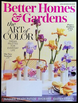 BETTER HOMES & GARDENS VOL. 97 #4 ~ VF- 2019 APRIL MAGAZINE ~ ART OF COLOR-image
