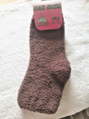 Women's Active Outfitters Cozy Socks  Brown  Size: 9-11-image
