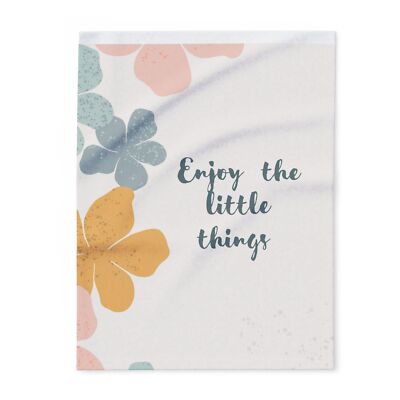 Cozy Arctic Fleece Blanket, Enjoy the little things, 30