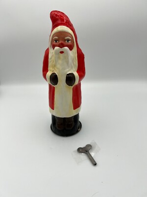 Antique Wind Up Dancing Santa Belsnickle-image
