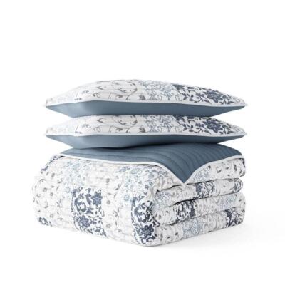 Becky Cameron Bedding Sets King/Cal King Reversible Soft Polyester Dusk Blue-image