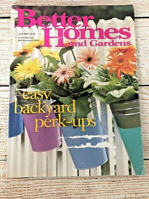 BETTER HOMES and Gardens Magazine May July 1999 Easy Backyard Perk - Ups -image