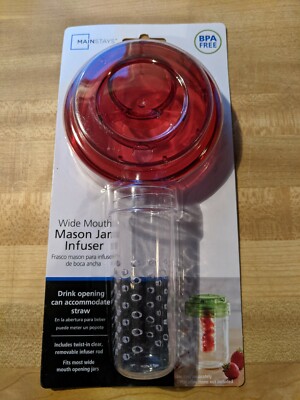 🔥 MAINSTAYS Wide Mouth Mason Jar Infuser *NEW*-image