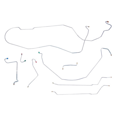 1967-68 Chevrolet Impala Hardtop I6 Complete Power Disc Brake Line Kit Set OE-image