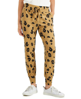 Style & Co Animal-Print Cozy Joggers PM-image