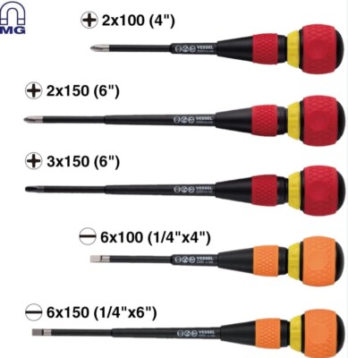 VESSEL Ball Ratchet Screwdriver driver -6,+2,3 100mm-150mm No.2200-image