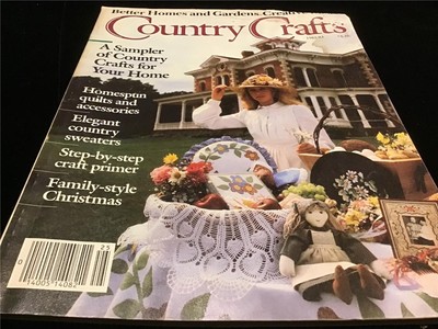 Better Homes & Gardens Magazine Country Crafts 1982 A Sampler Water Damage-image