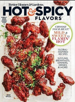 BHG BETTER HOMES & GARDENS HOT & SPICY FLAVORS  2022  MAGAZINE-image