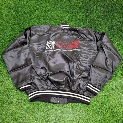 Vintage 80s Windless Bomber Jacket XL 27x25 Baggy Mantech USA-image