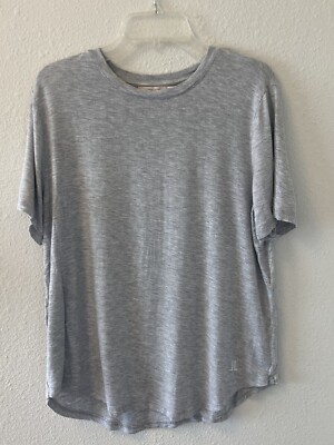 LatteLove Co T-shirt Tee Women's Small Gray Stretchy Comfy Loungewear Cozy Soft-image