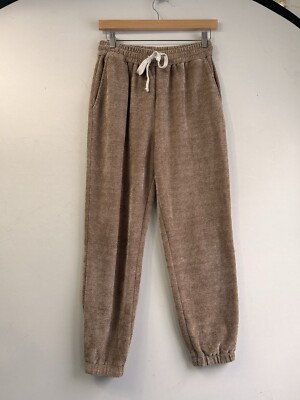 Greylin Samson Chenille Cozy Jogger Medium Taupe Pebble PJs Comfy Sweatpants-image