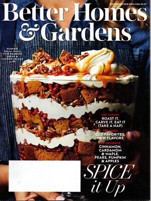 Better Homes & Gardens Magazine November 2018 Spice It Up-image