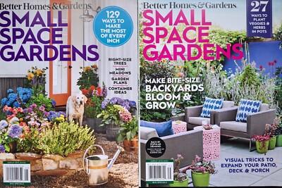 Small Space Gardens- Better Homes & Gardens Magazine Set Of 2- BRAND NEW-image
