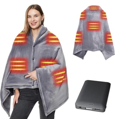 Heated Blanket with Power Bank, 59