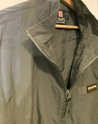 Vintage Chaps Ralph Lauren Men’s Sz L Windbreaker Jacket Green-image