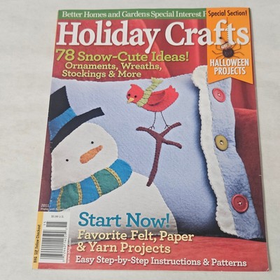 Holiday Crafts Magazine Better Homes & Gardens 2011 Magazine Halloween Christmas-image