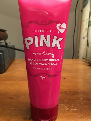 Victoria's Secret Pink Warm & Cozy Hand & Body Cream 6.7 oz.  Full Size  New-image