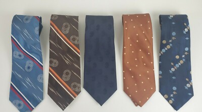 Trendy Geometric Pattern Neck Tie - Unique Design - 5 Giau Mario Italian Import -image