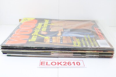 (7) WOOD MAGAZINE Better Homes and Gardens 2012 Complete Excellent -image