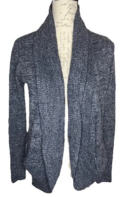 Barefoot Dreams Cozy Chic Lite Circle Cardigan Indigo Blue XS/S Style 452 Soft-image