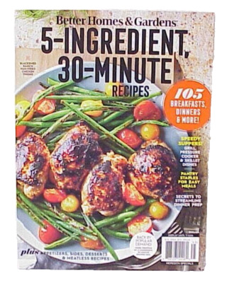 BETTER HOMES & GARDENS 5-INGREDIENT 30-MINUTE RECIPES MAGAZINE ISSUE 2024-image