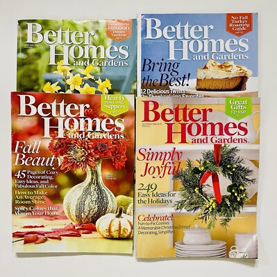 Better Homes & Gardens Magazine 2008 Lot of 4 Issues-image