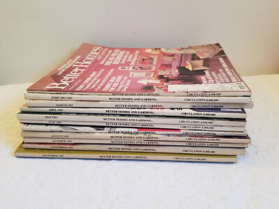 Vintage 1985 Better Homes and Gardens Magazine Lot of 11-image