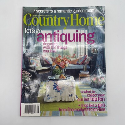 Better Homes And Gardens Country Home Magazine August 2003 Lets Go Antiquing-image
