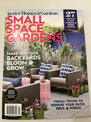Better Homes & Gardens 2023 ~ Small Space Gardens Brand New-image