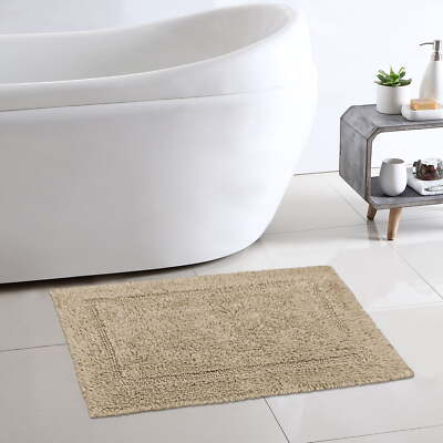 Better Homes & Gardens Cotton Reversible Bath Rug, Almond Biscuit, 17