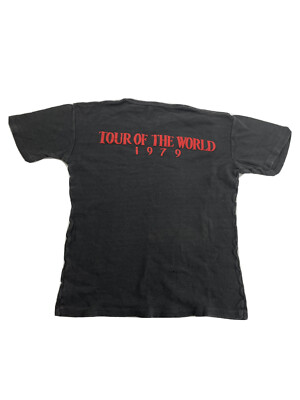 Earth Wind & Fire Original Vintage 1979 Tour The World Funk R&B T-shirt-image