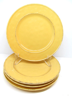 Pier 1 Mango Yellow Set Of 4 Rustic 8 3/4