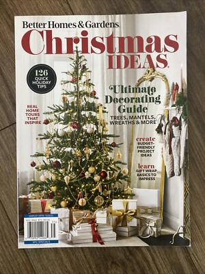 Better Homes & Gardens Christmas Ideas Magazine December 2023 Home Decorating-image