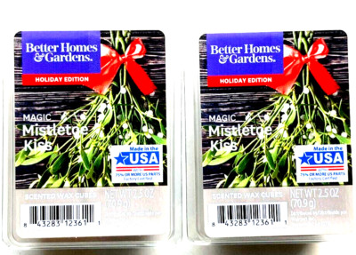 2 PACKS Better Homes and Gardens Scented Wax Cube Magic Mistletoe Kiss 6-Count-image