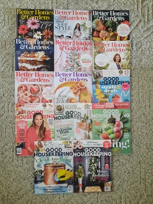 Lot of 14 Better Homes and Gardens Good Housekeeping 2018 2019 2020 Magazines-image