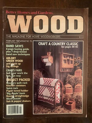 Better homes and garden wood February 1987 issued number 15 Preowned-image