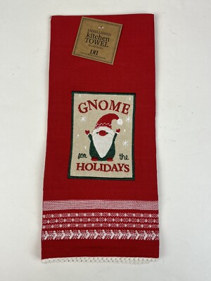Design Imports DII Gnome for the Holidays Christmas Kitchen Dishtowel Tassle-image
