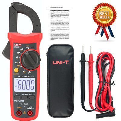 UNI-T UT202A+ Digital Clamp Meter ,NCV ,True RMS,Continuity Test✦Kd-image