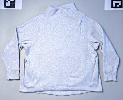 Athleta 2X Cozy Karma Twist Neck Sweatshirt Feather Pockets Warm Soft-image