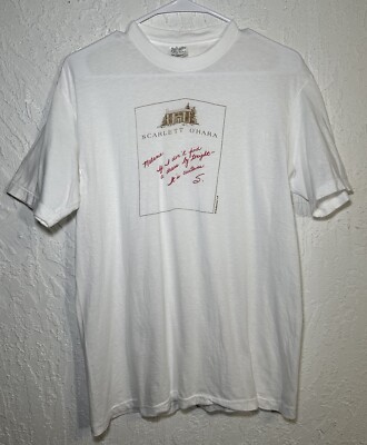 VTG 80s Stanley Desantis Scarlett O'Hara Gone With the Wind Shirt Large (read)-image