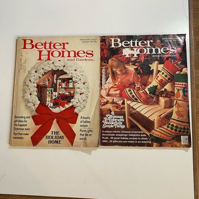 2 Better Homes and Gardens Magazines December 1976, 1973 Holiday Recipes Crafts-image