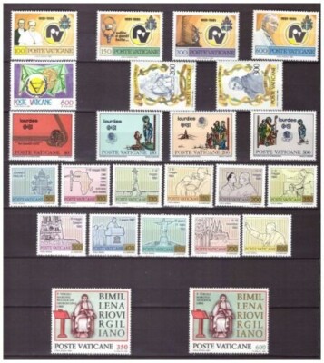 25 s15545) Vatican MNH 1981 Complete Year Set 24v-image