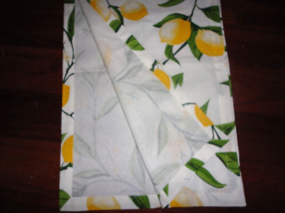 DESIGN IMPORTS LEMON BLISS YELLOW & GREEN EXTRA WIDE (1) TABLE RUNNER 14 X 106-image